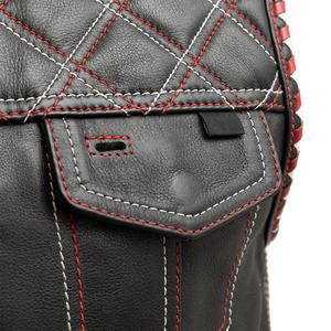 เสื้อกั๊กหนังแท้คุณภาพสูงสำหรับผู้ชาย สไตล์ไบค์เกอร์ หนังหนา แนวร็อคเกอร์ เสื้อกั๊กมอเตอร์ไซค์สำหรับผู้ชาย ผลิตในปากีสถาน - Product Image 4