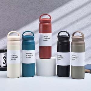 Botella de Café de Acero Inoxidable 304 de 500 ml, Termo Esmerilado, Botella Portátil para Auto, Botella Deportiva de Doble Pared con Filtro para Té - Product Image 3