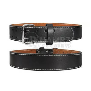 Ceinture de gymnastique antidérapante légère respirante de haute qualité en cuir de vachette pour hommes - Product Image 1