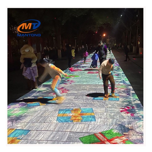 Shopping Mall Floor Projection Mapping Projector Interactive for Kids Interactive Mapping Wall Projector for Indoor Playground