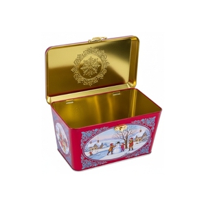 Boîte en tôle carrée personnalisée imprimée |   Emballage recyclable de qualité alimentaire pour bonbons et chocolat - Product Image 4