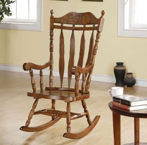 Chaise berçante vintage en bois faite à la main de vendeur indien fauteuil inclinable en bois Design européen Design vintage fait à la main - Product Image 3