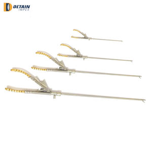 ชุดเครื่องมือผ่าตัดพื้นฐานทำจากสเตนเลสสตีลขนาด5มม. ตัวยึดเข็มตรงสีทองแบบแมนนวล - Product Image 4