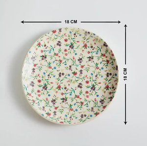 Logo de fleur blanche personnalisé impression assiette et vente de plat de pizza de service vintage rond en métal et acier - Product Image 3