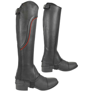Hot Selling Suede Leather Chaps Straight Zipper Grey Half Chap in Plus Size OEM Custom Made Suede Horse Riding Chaps
