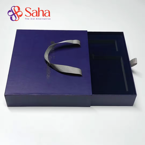 Boîte cadeau à tiroir en carton de luxe personnalisée boîte d'emballage coulissante boîtes rigides style tiroir biodégradables - Product Image 1