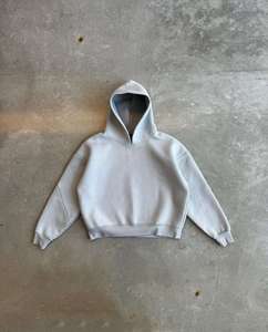 เสื้อมีฮู้ดฮิปฮอปสำหรับผู้ชายผ้าฝ้ายทอปักด้วยลูกปัดย้อมสีทึบเป็นมิตรกับสิ่งแวดล้อมสำหรับฤดูใบไม้ร่วงของ100% - Product Image 1