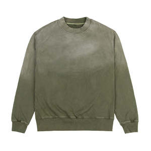 Sweat-shirt unisexe de qualité supérieure, style streetwear, col rond, délavé au soleil, collection hiver, avec logo personnalisé, sweat-shirt tendance pour homme - Product Image 4