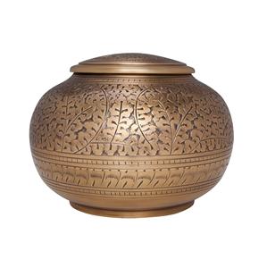 Urne de crémation en aluminium noir fait à la main Logo personnalisé placage urne funéraire en laiton pour cendres humaines cimetière enterrement niche armure - Product Image 5