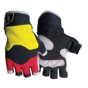 ถุงมือครึ่งนิ้วแบบช่างครึ่งนิ้วสำหรับงานหนักงานตามสั่ง - Product Image 6