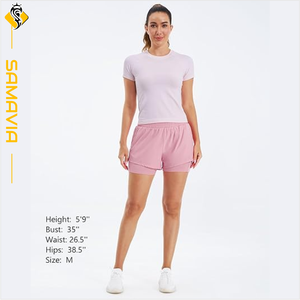 Shorts pour femmes Short de course à séchage rapide pour femmes Short de femme léger et respirant pour l'entraînement Prêt à expédier eu, tendance américaine - Product Image 5