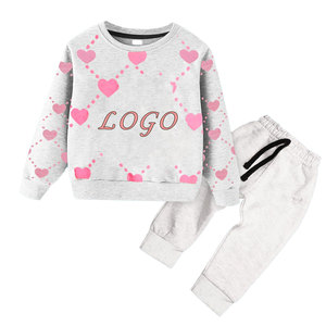 Nueva moda niños sudadera Jogger conjunto 100% chándales de algodón para primavera otoño servicio OEM - Product Image 6