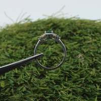 Bagues de fiançailles en argent sterling de style vintage avec pierres de laboratoire, bijoux indiens faits à la main pour femmes - Lot en gros disponible