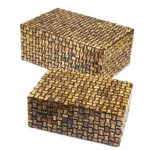 Caja de incrustaciones de hueso más estándar, caja de almacenamiento de incrustaciones de hueso de tamaño de diseño personalizado, caja decorativa de joyería de la India - Product Image 3