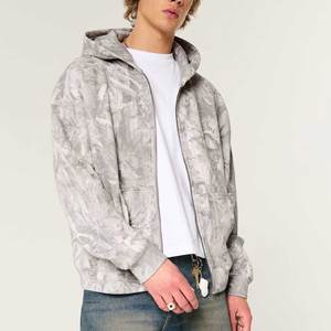 Mangas impresas Artículo Presupuesto Friendly Ropa de invierno Hombres Boxy Hoodie Venta caliente Precio bajo Hombres Crop Hoodie - Product Image 2