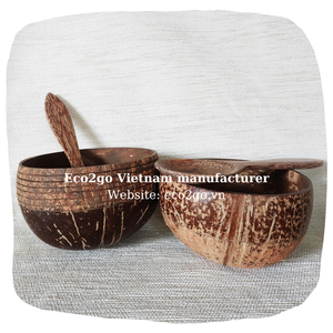 Cuenco de cáscara de coco 2025 más vendido y de tendencia caliente pequeño Vietnam Natural para juego de velas logotipo láser grabado hecho en Vietnam - Product Image 4