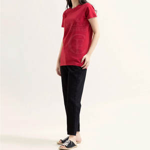 Camiseta informal para mujer Ropa de calle cómoda de verano Hecho en Pakistán Diseño liso - Product Image 4