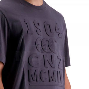 2025 hommes vente chaude personnaliser 3D en relief T-Shirts OEM sonnerie col rond posséder votre marque T-Shirts 100% coton Jersey vêtements d'été - Product Image 5