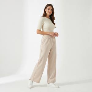 Pantaloni da Jogging Invernali Comodi e Traspiranti a Vita Media in PU con Tasca Posteriore - Product Image 1