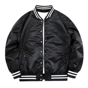 Chaqueta universitaria de satén hecha a medida para hombre Precio al por mayor Chaquetas universitarias de satén para hombre Precio más vendido Chaquetas universitarias de satén - Product Image 2