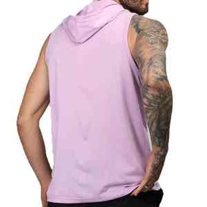 Gym Stringer Tank Top Hoodie Hommes Bodybuilding Sleeveless Hoodie Hommes Fitness Singlets Gilets Sportswear Hooded Vest Tank Tops - Product Image 4