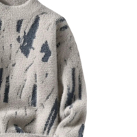 Nouveauté Nouveau design Pulls pour hommes Chauds Pulls à col rond en tricot respirant à couleurs contrastées Pulls pour hommes