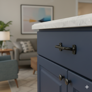 Tirador de Mueble Moderno Europeo de Aleación de Zinc Negro, Tirador Duradero para Muebles de Cocina, Baño, Comedor, Cómoda, Cajón, Armario - Product Image 6