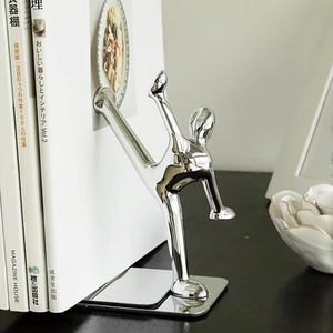 Sujetalibros con acabado en plata y Diseño de escultura de metal superventas de 2025 a precio mayorista - Product Image 1
