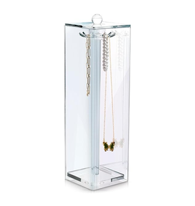 Acrylique Rond Bijoux Stand Tour Décor À La Maison Organisateur Bracelets Colliers Boucles D'oreilles Anneaux support support - Product Image 6