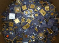 Procesador Pentium Pro de Cerámica Dorada, CPU de Desecho con Pines de Oro en Venta