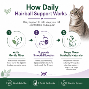 OEM Maßgeschneiderte Katzen-Haarball-Entfernungstabletten Private Label Slippery Elm Kürbis Inulin Verdauungsunterstützungs-Nahrungsergänzungsmittel Fabrik Niedriger MOQ - Product Image 4