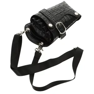 Customized Scissor Bag Belt Leather Hairdressing Pouch Holster Salon Barber Hairstylist Hairdresser Tools Bag for Combs