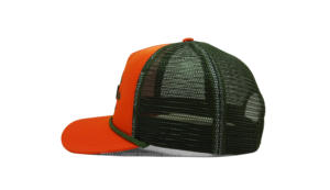 หมวกทรูคเกอร์สีส้มสไตล์อเมริกัน injae Vina แผง5แผงปรับได้ขายส่ง3D ปักโลโก้ตามสั่ง - Product Image 3