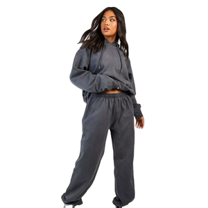 Clothing Manufacturer Customized Women's <b>Tracksuit</b> Set Active Wear Two Pieces Joggers and Hoods <b>Tracksuits</b> Customized 2025 - Product Image 1