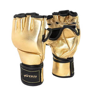Nouveauté Gants de MMA de haute qualité pour le sparring Arts martiaux mixtes Entraînements Cuir PU Bracelet de poignet réglable Antidérapant - Product Image 3