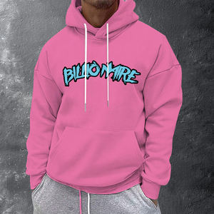 Sudadera con capucha de gran tamaño de tendencia informal para hombre Otoño Invierno Impresión digital 3D Explosión Calle Personalidad Tejido Suelto - Product Image 1