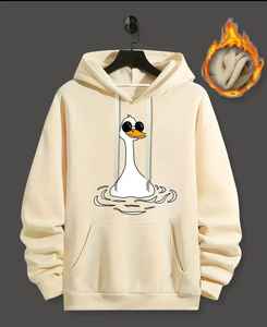 Sweat à capuche pour homme de qualité supérieure, ultra confortable et douillet, 100% coton, uni, teint et brodé avec impression numérique pour l'hiver - Product Image 5