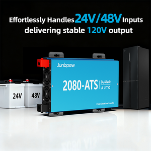 Inversor de Corriente para Automóvil de 24V/48V, Doble Voltaje, 2000W, Monofásico, Función ATS, Onda Sinusoidal Pura DC/AC, 94% de Eficiencia para el Hogar - Product Image 4