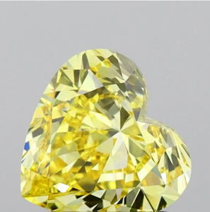 OEM al por mayor 1.5cts Premium en forma de corazón amarillo laboratorio cultivado diamantes excelente corte IGI certificado para colgante/Collar joyería - Product Image 1