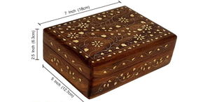 Boîte de rangement décorative en bois design de luxe organisateur de bijoux personnalisé vente en gros pour la maison cuisine bureau organisation de rangement - Product Image 3