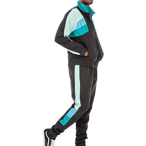 Ensemble de survêtement décontracté droit pour homme, veste coupe-vent en polyester avec logo personnalisé, vêtements de rue pour homme - Product Image 6