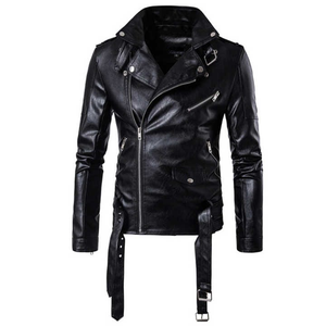 Chaqueta de cuero personalizada para hombre Foe Men Plus Size Casual Wear Genuine Fabulace Leather Jacket 2025 - Product Image 2