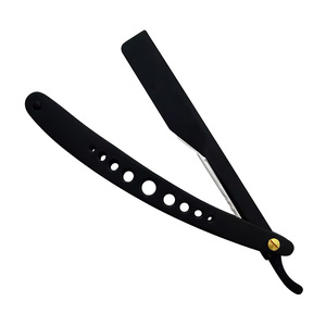 Offre Spéciale d'usine Rasoir droit en acier inoxydable Outils de beauté Rasoir avec logo personnalisé - Product Image 3