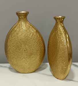 Jarrón de Flores de Aluminio Hecho a Mano, Precio al por Mayor, Jarrón de Flores Moderno para Mesa con Acabado Dorado, Jarrón Decorativo para Oficina y Hogar, Último Modelo - Product Image 6