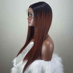 Extensions de cheveux vierges d'un seul donneur vietnamien Orange de qualité supérieure os droit longue durée HD Lace Wig Weaves Small Cap Size - Product Image 2