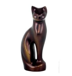 Hermosa escultura de gato para mascotas, urna de resina de METAL con acabado único, estatua de mascota con colores y formas personalizados, precio al por mayor - Product Image 3