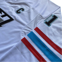 Jersey Hoki Es Musim Panas Sublimasi Cetak Kustom Nama Tim Bendera 100% Poliester Bernapas Harga Terjangkau Kualitas Tinggi Cepat Kering