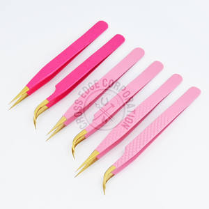 Pinzas de Alta Calidad con Punta de Fibra para Extensión de Pestañas, Agarre Nano de 90 Grados, Volumen, Aislamiento Recto, Herramienta Profesional para Pestañas - Product Image 1