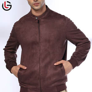 Blouson d'aviateur d'hiver en cuir suédé personnalisé pour hommes avec col montant Style moto et motard Service OEM depuis le Pakistan - Product Image 4