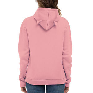Nuevo estilo de mujer de alta calidad con capucha pulóver sudadera algodón polar bordado deportes al aire libre ecológico - Product Image 2